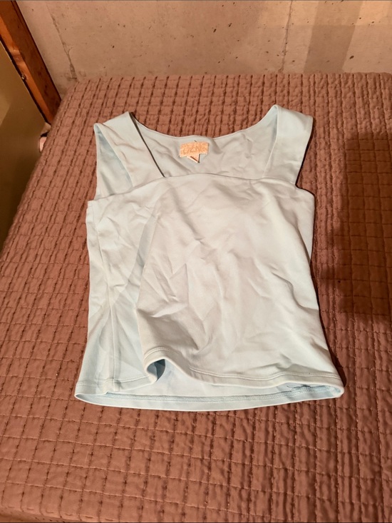 Tops - Light Blue Womens Sleeveless Tank Top